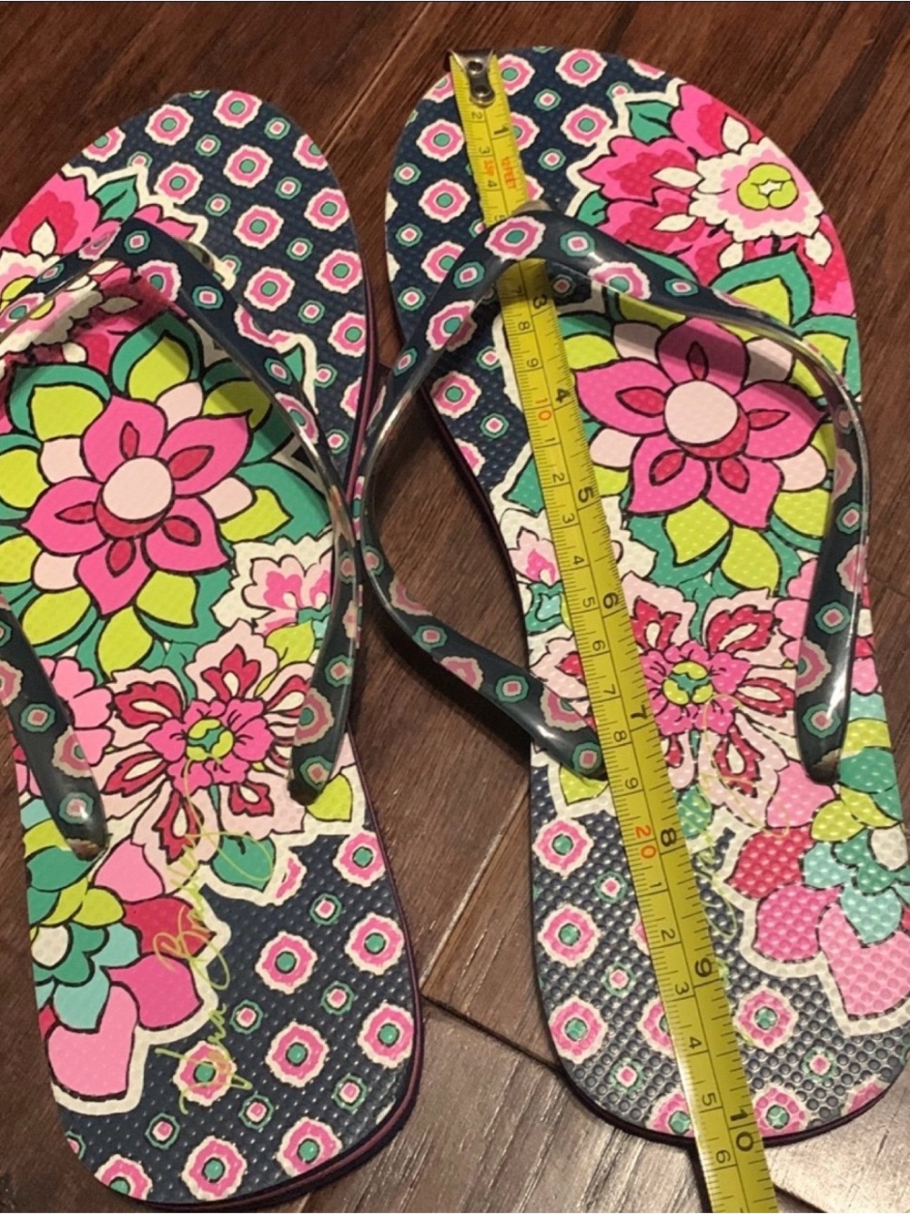 Vera Bradley | NWOT Floral Flip Flops - Women’s Medium - Picture 6 of 6